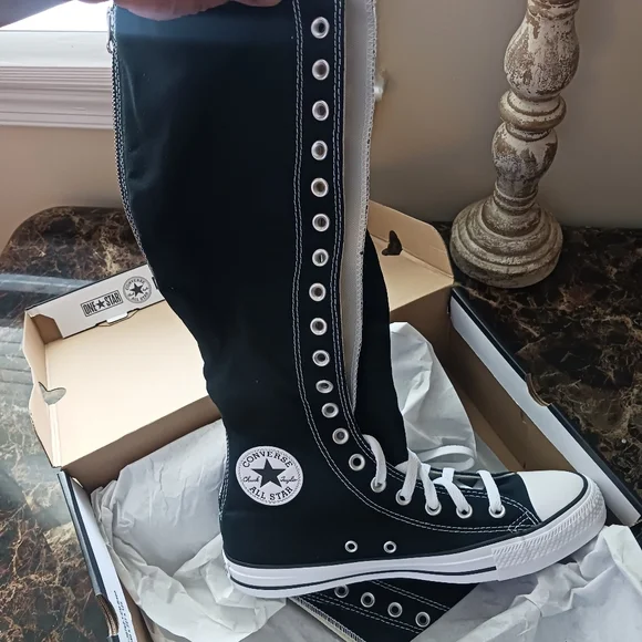 ⚫️  Converse Chuck Taylor All-Star XX Knee High 90/Retro Rear Y2K Shoes Size 9 - Picture 5 of 12